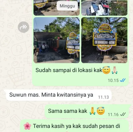 Pengiriman Papan Bunga Duka Malaka Sari