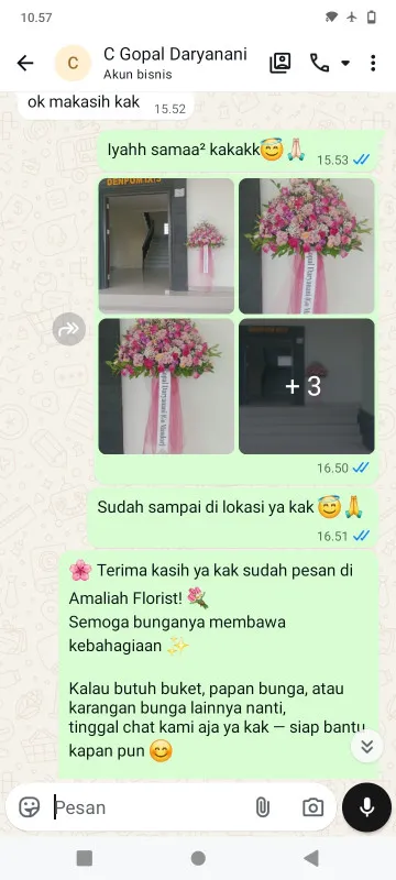 Pengiriman Karangan Bunga Malaka Sari