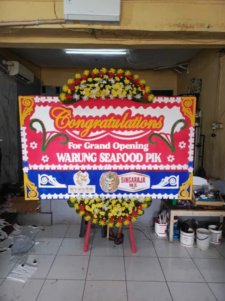 Papan Bunga Ucapan Selamat Malaka Sari